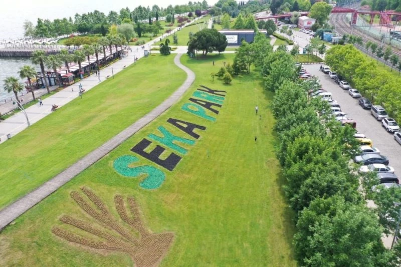 Sekapark yeşil siyah renklere büründü
