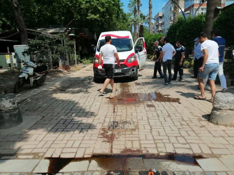 Araç hidrolik bariyer kurbanı oldu
