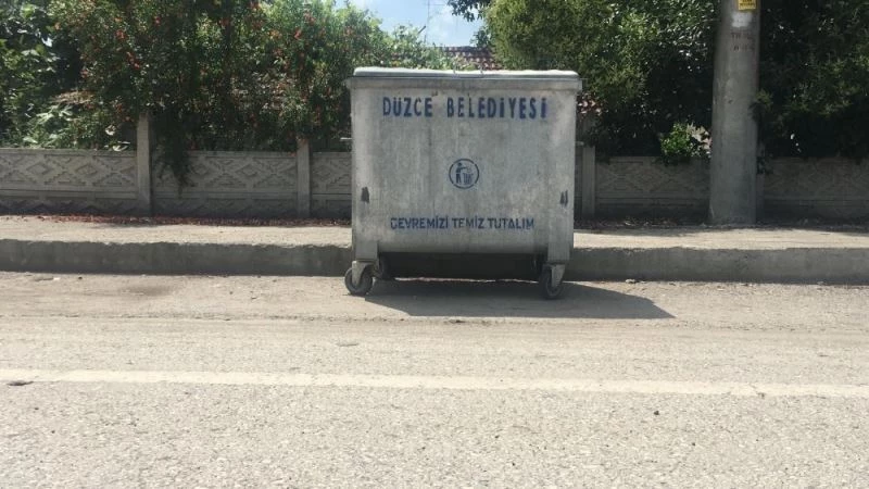 Düzce’de çöp konteynırları çalınıyor
