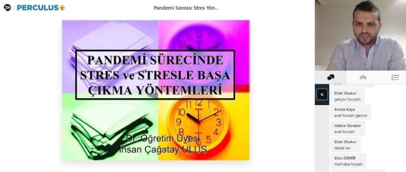 “Pandemi Döneminde Stres ve Stresle Başa Çıkma Yöntemleri” anlatıldı
