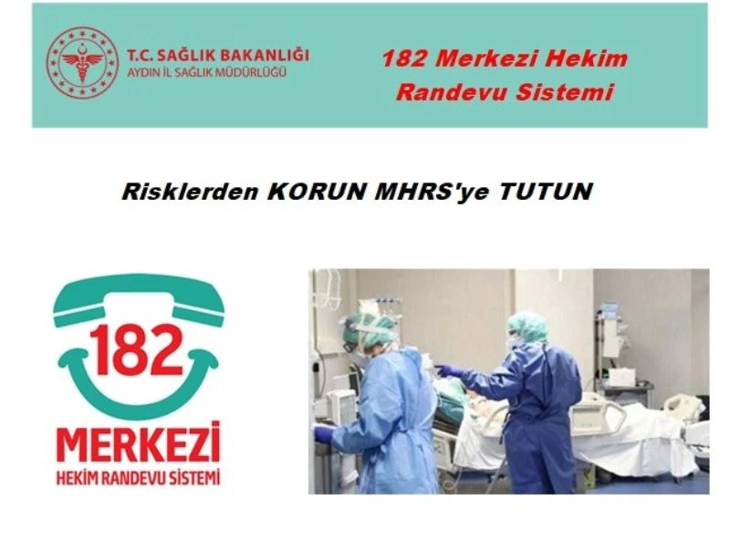 Aydın İl Sağlık Müdürlüğünden MHRS randevusu çağrısı
