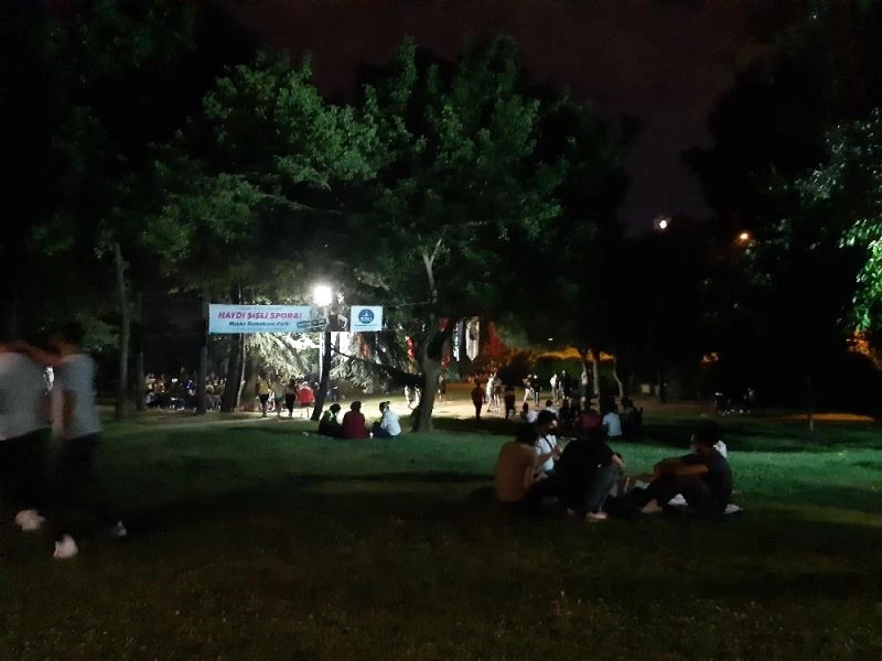 Maçka Parkı’nda dikkat çeken yoğunluk
