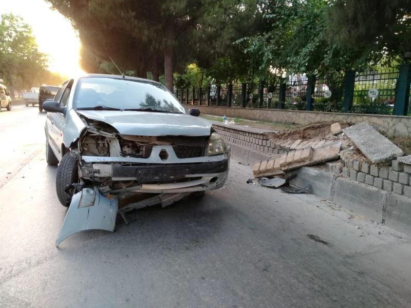 Köpeğe Çarpmamak İçin Direksiyonu Kırınca Kaza Yaptı
