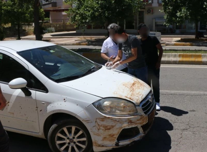 Plakası çamurla kapatılan araçtan uyuşturucu çıktı
