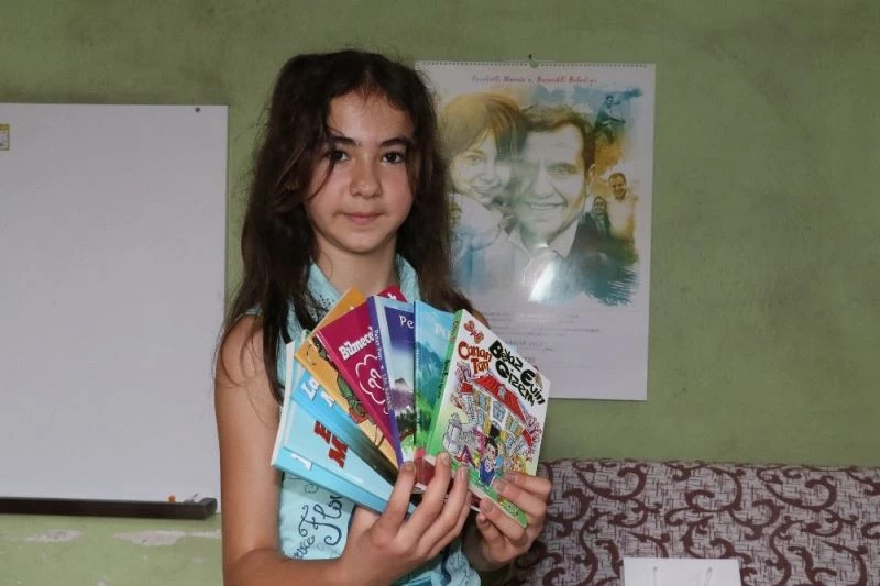 11 yaşındaki Fatma, pahalı olduğu için alamadığı kitaplarına kavuştu

