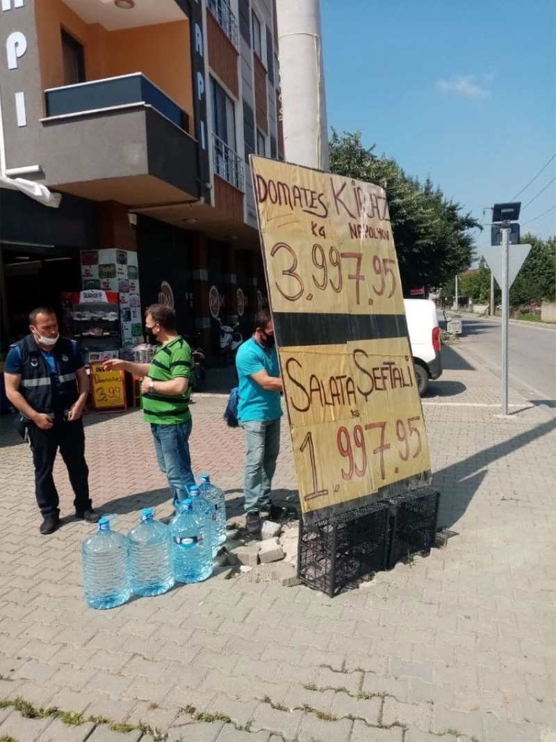 Düzce’de kaldırım işgaline karşı denetimler sürüyor
