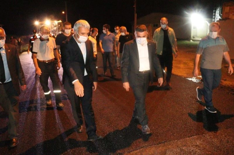 Vali Atay, çalışmaları yerinde inceliyor
