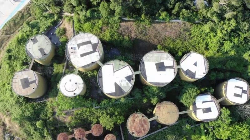 (Özel) İstanbul’un uydudan görülen ilk grafitisi havadan görüntülendi
