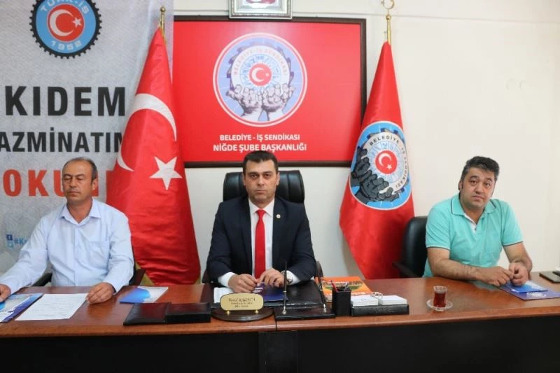 Niğde’de kıdem tazminatı eylemi
