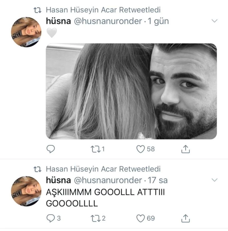 Hasan Hüseyin attı nişanlısı coştu
