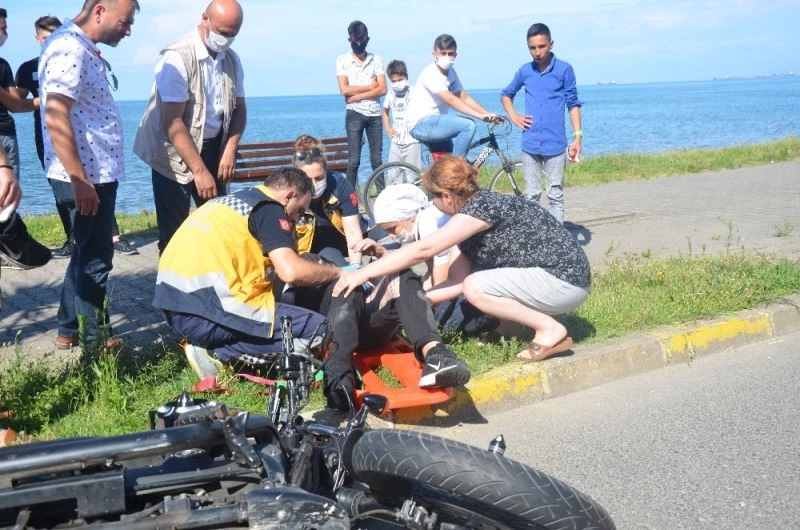 Sollamak isterken kaza yaptı
