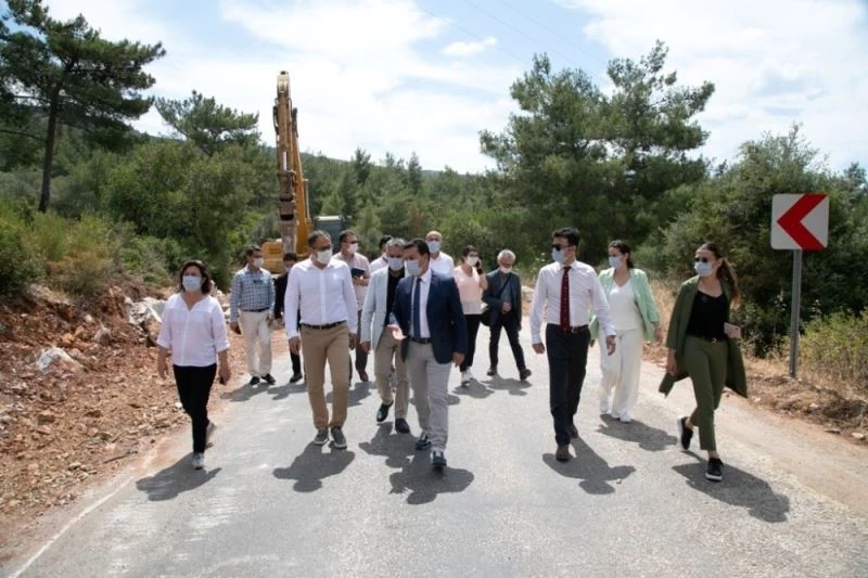 Başkan Aras Güvercinlik, Mumcular ve Yalı Çiftlik’te inceleme yaptı
