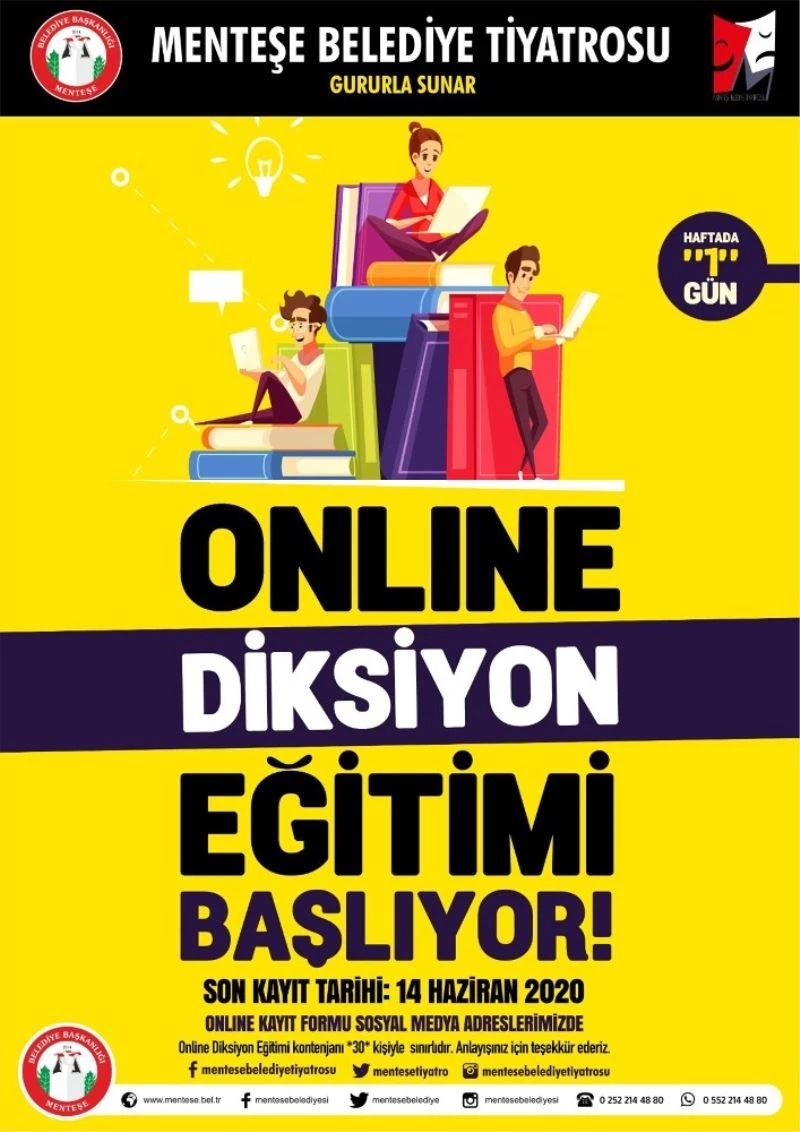 Menteşe Belediyesinden Online Diksiyon Eğitimi
