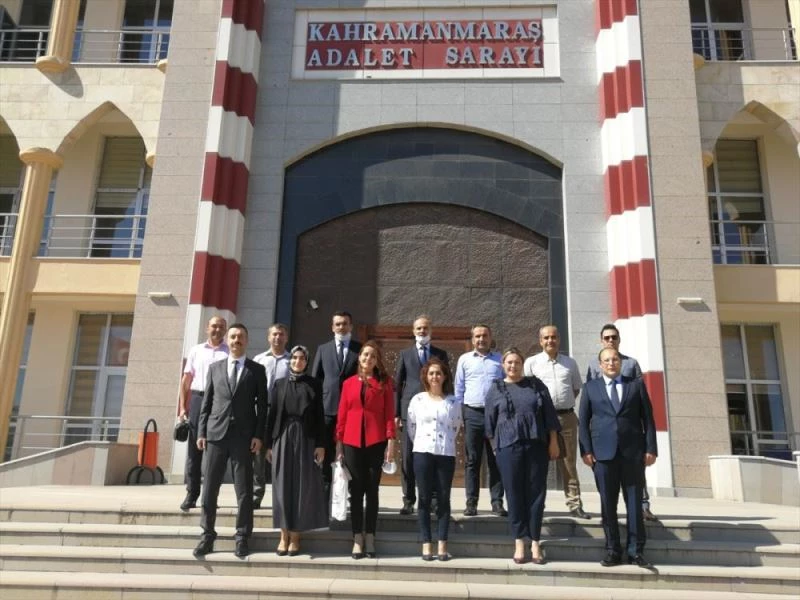 Kahramanmaraş Adliyesinde tayini çıkan hakim ve savcılara veda töreni