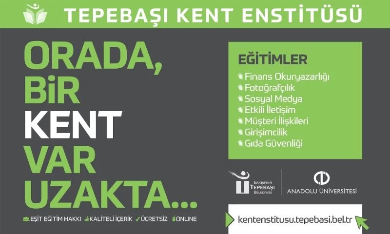 Tepebaşı Kent ve Köy Enstitüleninden 2 bin 760 öğrenci yararlanıyor
