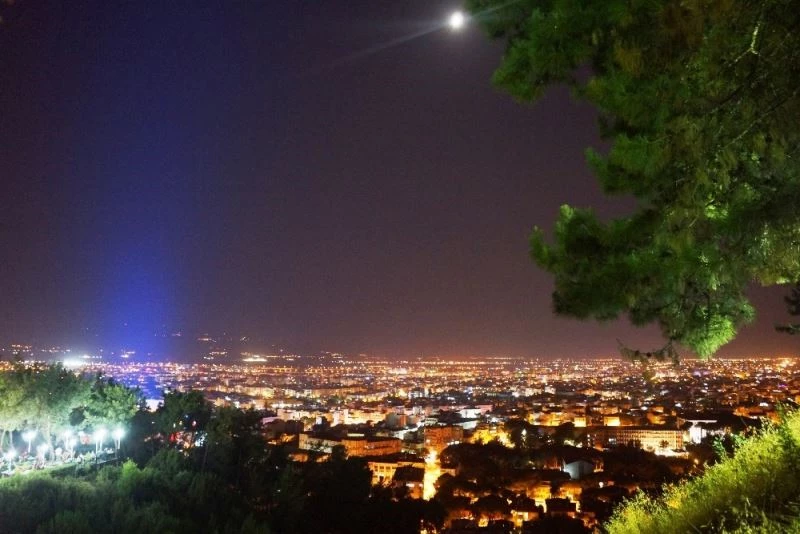Aydın’ın gece manzarası keyif veriyor
