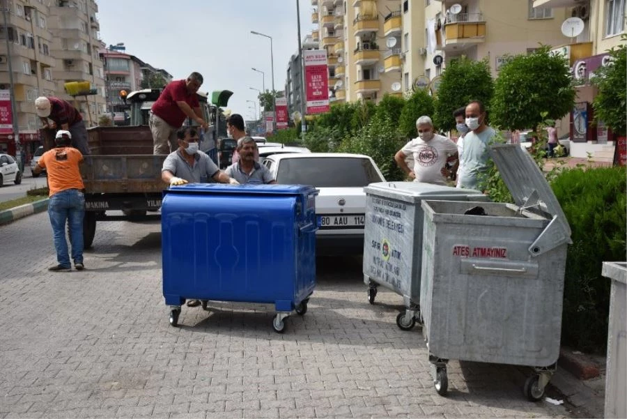 OSMANİYE BELEDİYESİ, İKİLİ TOPLAMA SİSTEMİ KONTEYNERLERİNİ PİLOT BÖLGELERE YERLEŞTİRDİ