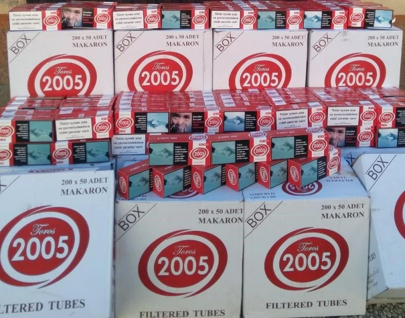 Kütahya’da sahte ve mükerrer bandrollü 270 bin adet makaron ele geçirildi
