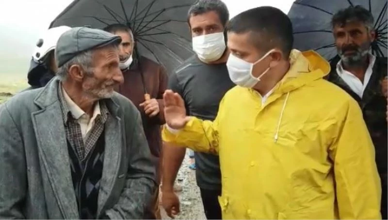 Kaymakam Mehmetbeyoğlu sel bölgesinde
