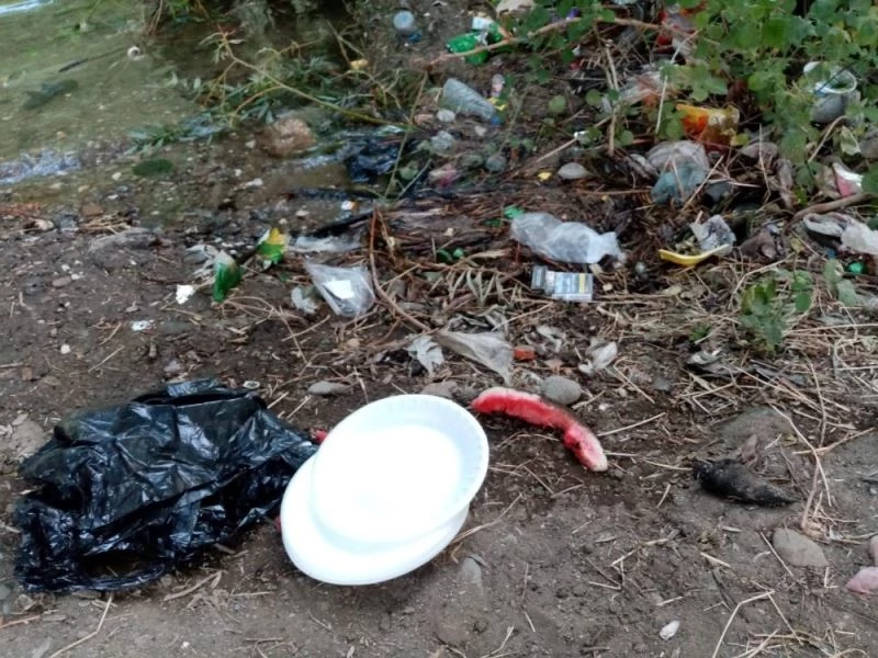 Aydın’ın tek serinlenecek yeri İkizdere Çayı’nı çöplüğe çevirdiler
