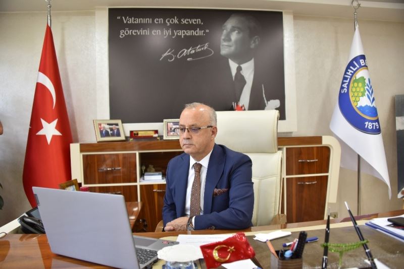 Başkan Kayda Türkiye Belediyeler Birliği’nin telekonferansına katıldı
