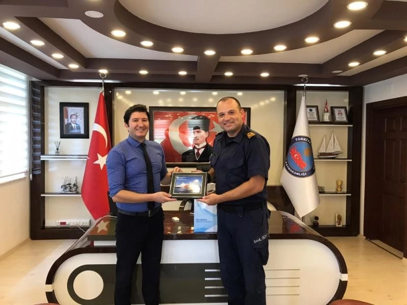 Bot komutanından Kaymakam Yalçın’a veda ziyareti
