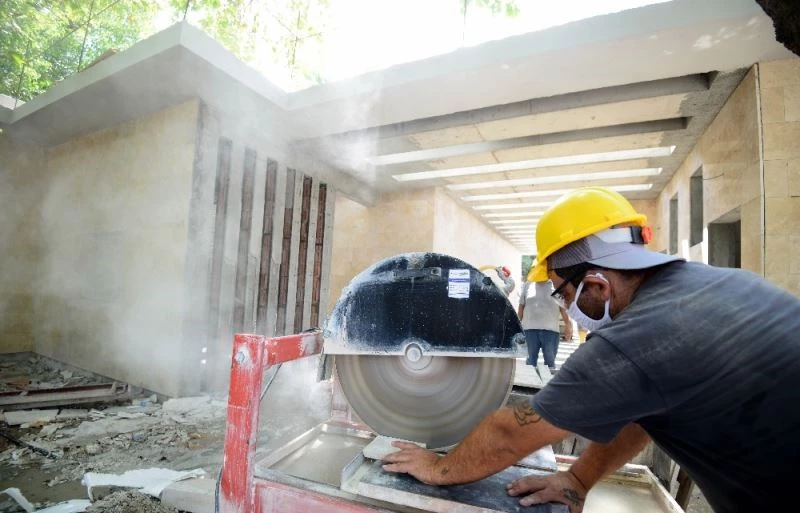 Muratpaşa Cami’nin müştemilat çalışması devam ediyor
