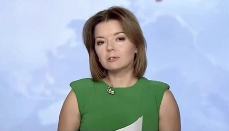 Ukraynalı spiker haber sunarken dişi yerinden çıktı
