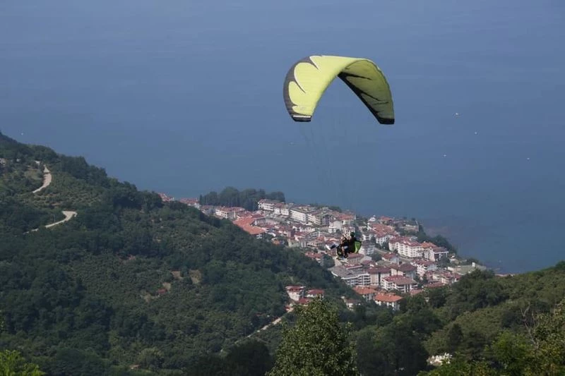 Ordu’da yamaç paraşütü için pist yapıldı

