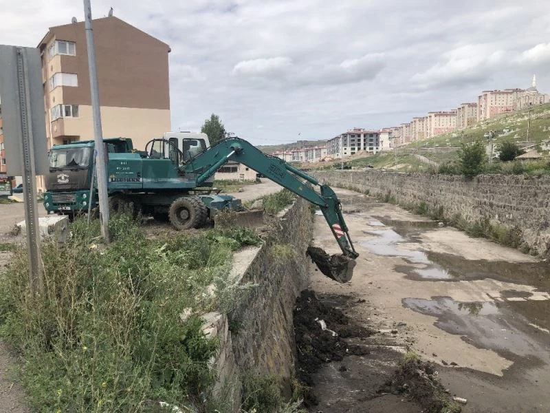 Kars’ta DSİ dereleri temizliyor
