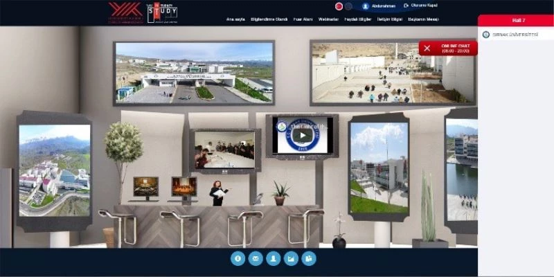 Şırnak Üniversitesi ’Study in Turkey’ sanal fuarına katıldı
