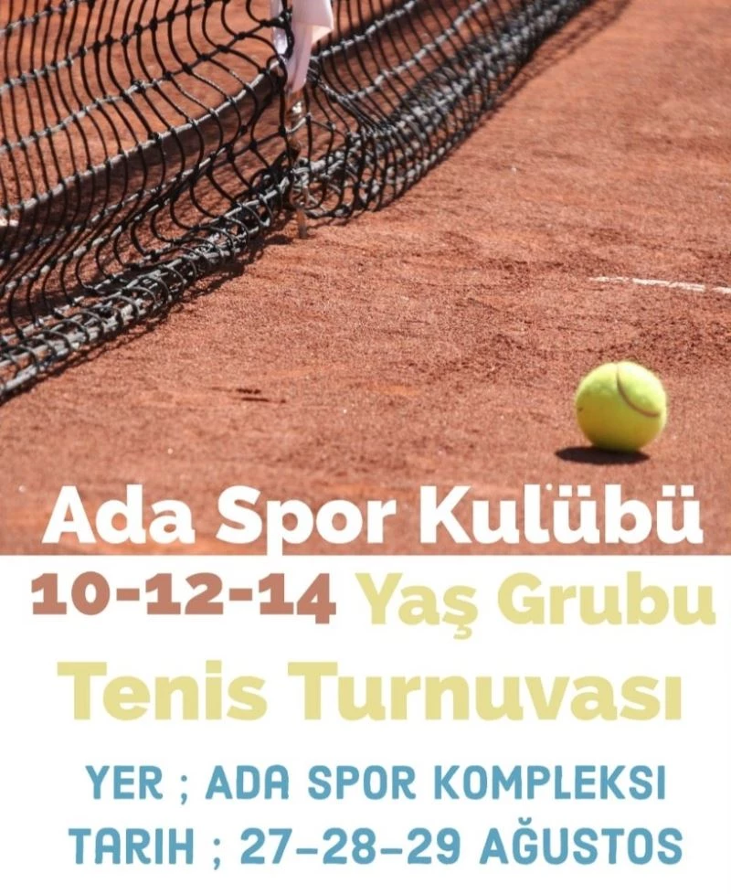 Çaycuma Ada Spor Kompleksinde tenis turnuvası heyecanı
