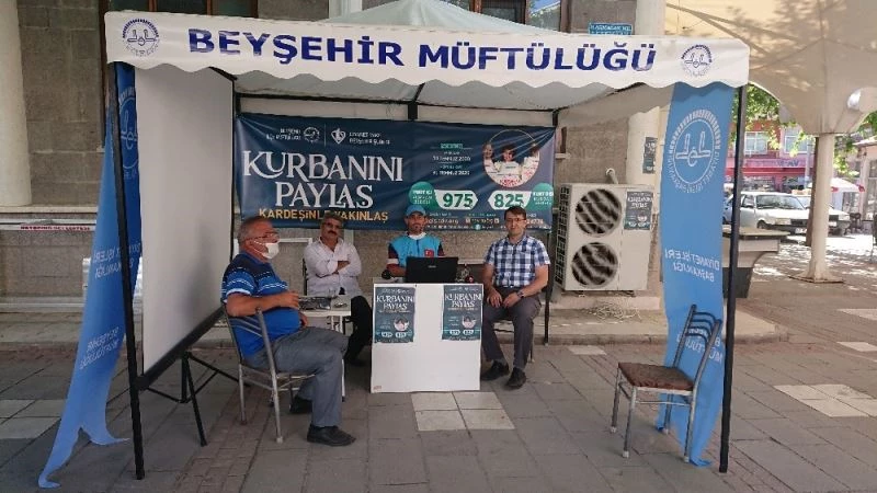 Beyşehir’de vekalet yoluyla kurban bağışı alımı sürüyor
