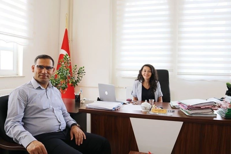 Kaymakam Sayar’dan yeni atanan savcı ve hakimlere ziyaret
