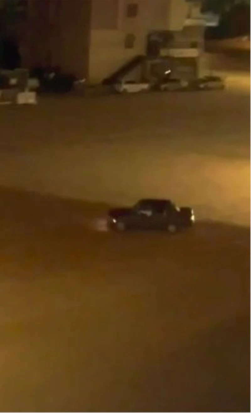 Apartmanların arasında ’drift’ mahalleliyi çileden çıkardı
