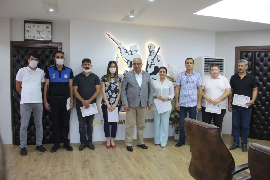 VEFA DESTEK GURUBUNA BAŞARI BELGESİ