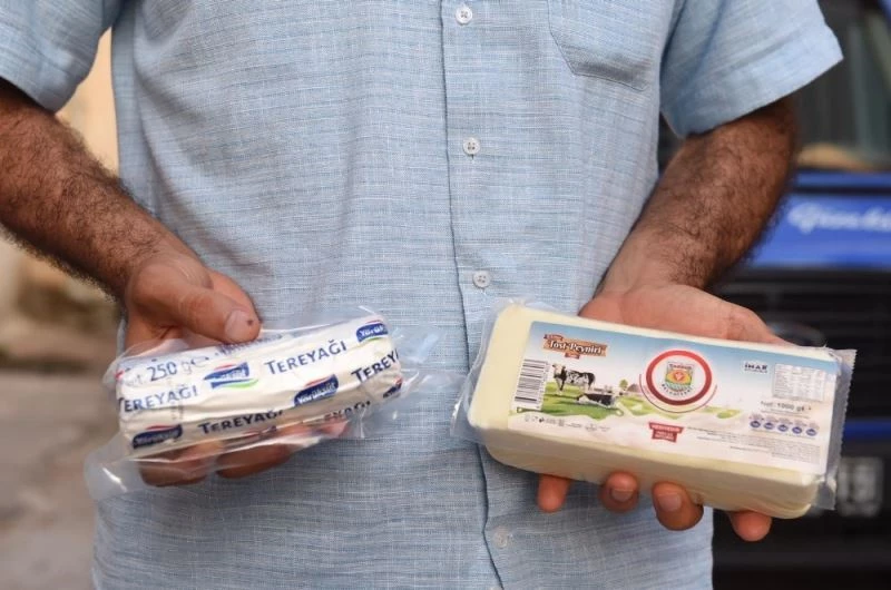 Tarsus Belediyesinden halka ücretsiz tereyağ ve peynir
