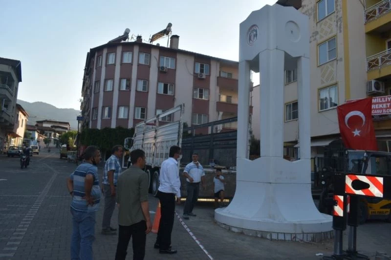 Tarihi şehir Karacasu, saat kulesine kavuştu
