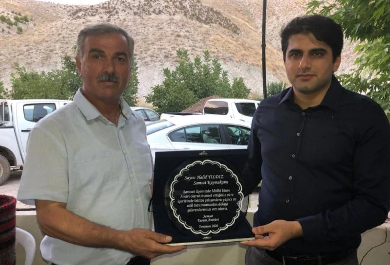 Samsat Kaymakamı Halid Yıldız’a veda programı düzenlendi
