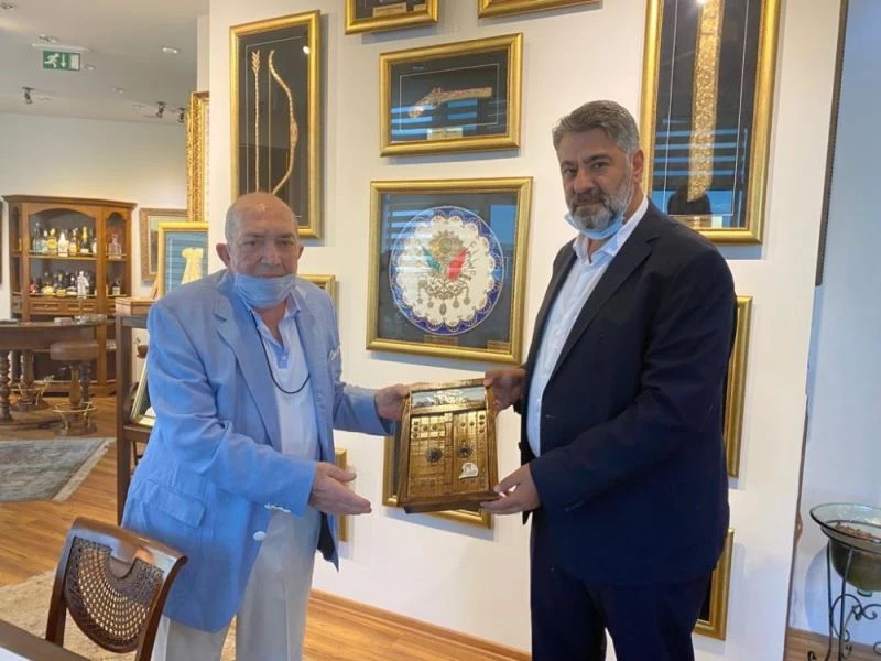 KBÜ Rektörü Polat’tan Türker İnanoğlu’na ziyaret
