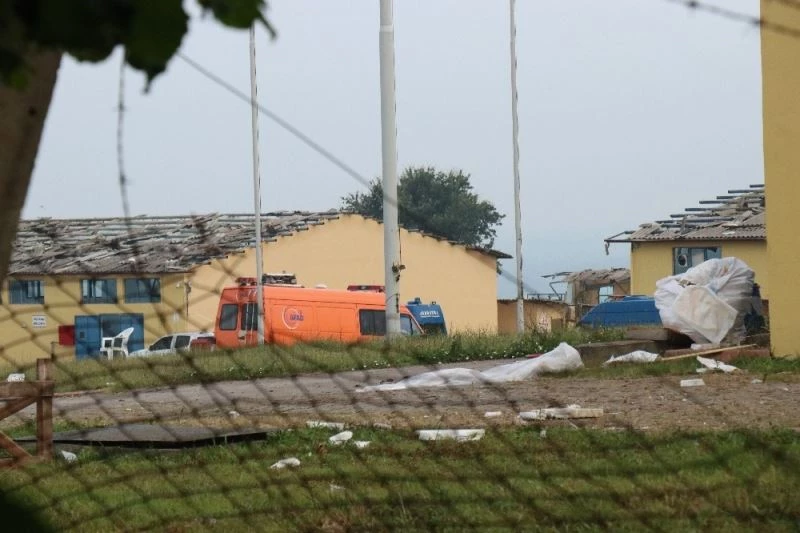 Fabrikanın içinden çekilen görüntüler patlamanın şiddetini gözler önüne serdi
