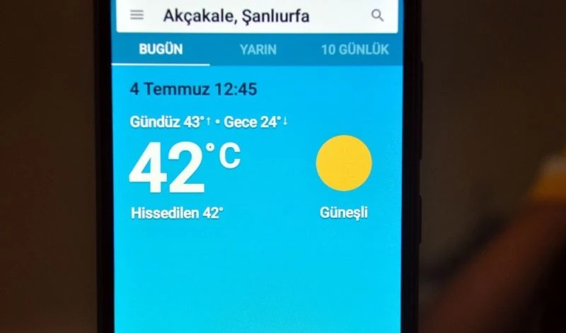 Çöl sıcakları kendini hissettirmeye başladı
