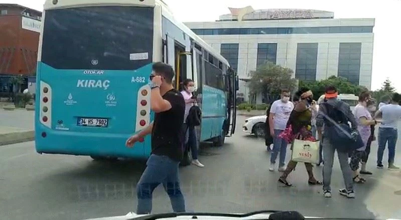 Uygulamadan kaçan otobüsten 40 yolcu çıktı
