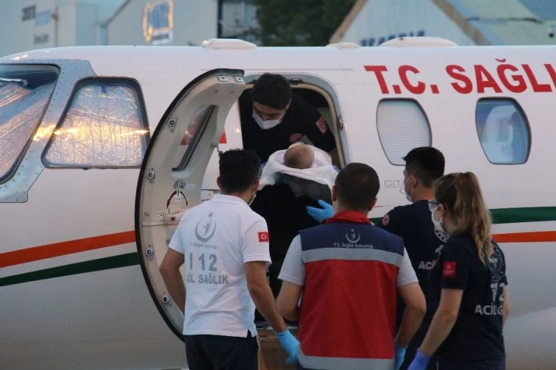 Doğuştan kalp damarları ters olan bebek tedavi için Ankara’ya getirildi
