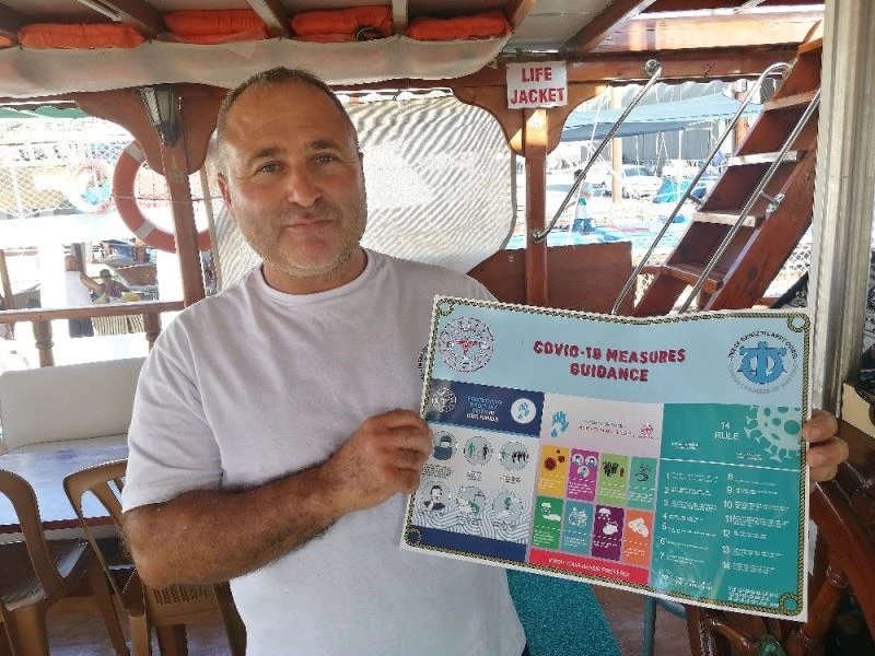 Yatçılar tedbiri elden bırakmıyor, hijyen ve maskeden taviz vermiyor
