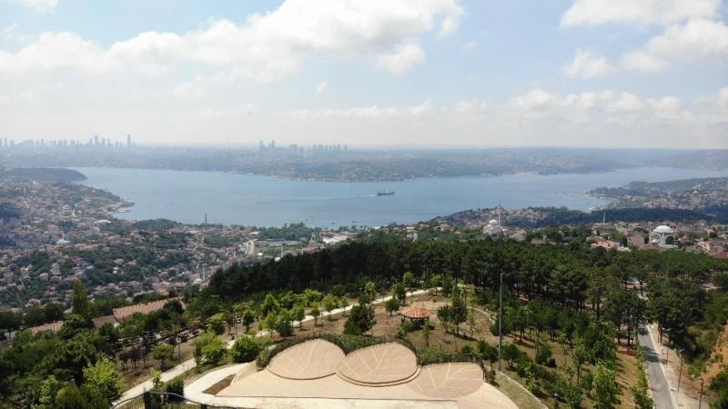 Beykoz’da bulunan Karlıtepe Mesire Alanı manzarası ile nefes kesiyor
