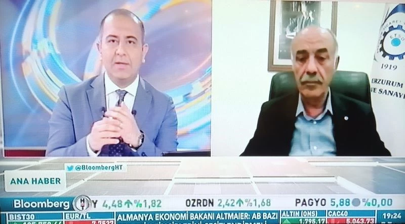 Başkan Yücelik, Bloomberg HT Ana Haber’e konuk oldu
