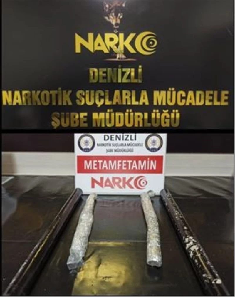 Zehir tacirleri bavulun borusunu zula olarak kullandı
