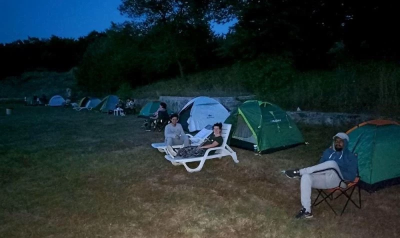 Hafta sonunu doğa içinde geçirdiler
