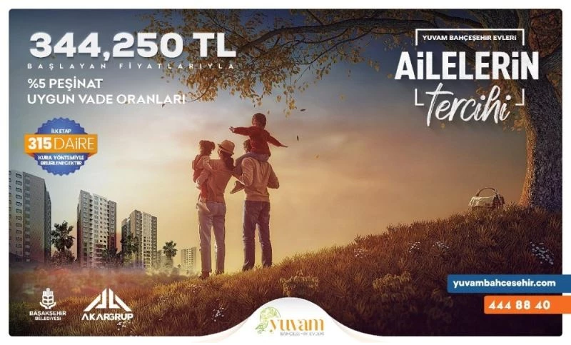 Mutluluğun şehri Başakşehir’de herkes için mutlu bir yuva
